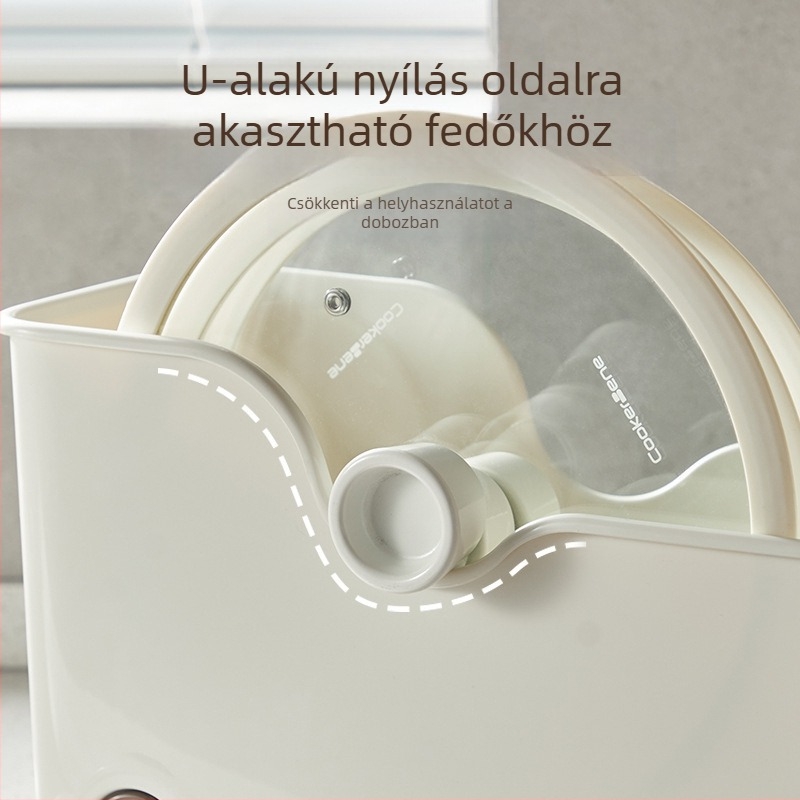 Edények tároló doboz - műanyag, többfunkciós konyhai szervező, Starry Sky, modern minimalista stílus