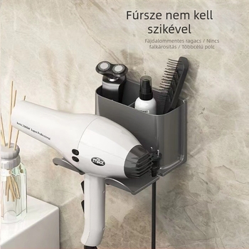 Fali hajszárító tároló állvány (Material: Műanyag; Márka: Egyéb; Stílus: Modern egyszerűség; Felületkezelés: Nincs; Tanúsítvány: Nincs)