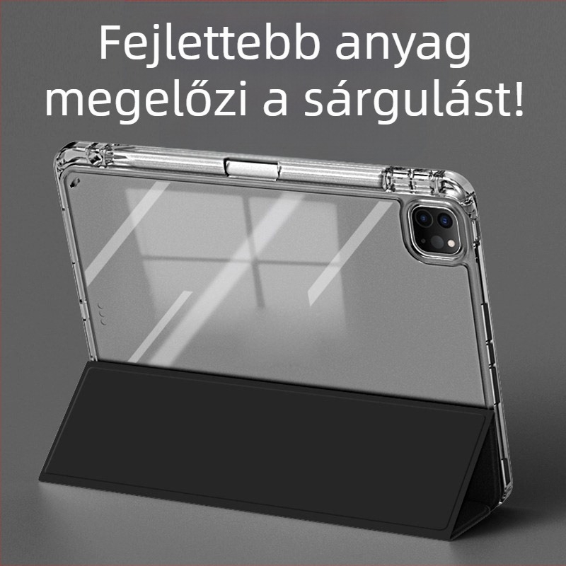 Háromrészes PC védőtok Apple iPad Pro-hoz — tolltartóval, ütésálló, karcálló