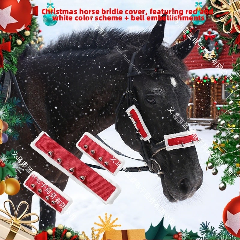 Szőrmes szegélyű lófejvédő karácsonyi dekorációhoz, Kód: MLT, Eladási régiók: Európa, Észak-Amerika, Dél-Amerika, Délkelet-Ázsia, Északkelet-Ázsia, Közel-Kelet