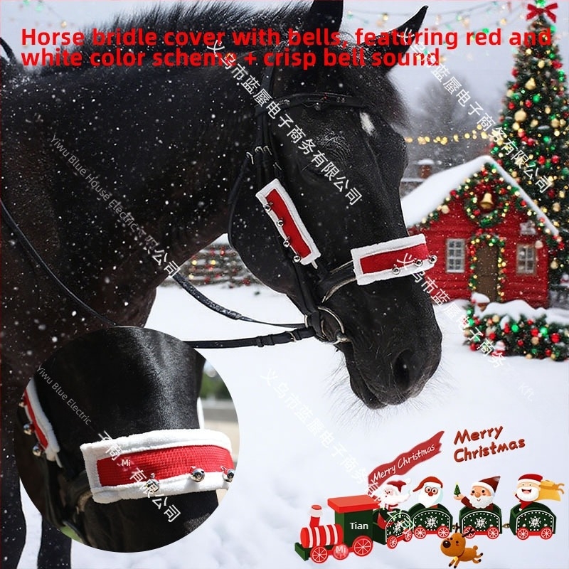 Szőrmes szegélyű lófejvédő karácsonyi dekorációhoz, Kód: MLT, Eladási régiók: Európa, Észak-Amerika, Dél-Amerika, Délkelet-Ázsia, Északkelet-Ázsia, Közel-Kelet