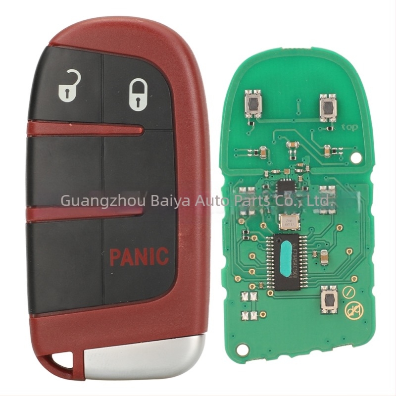 kutery Dodge SRT kulcsfob ház, műanyag tokozás, réz penge, tömeg 51 g