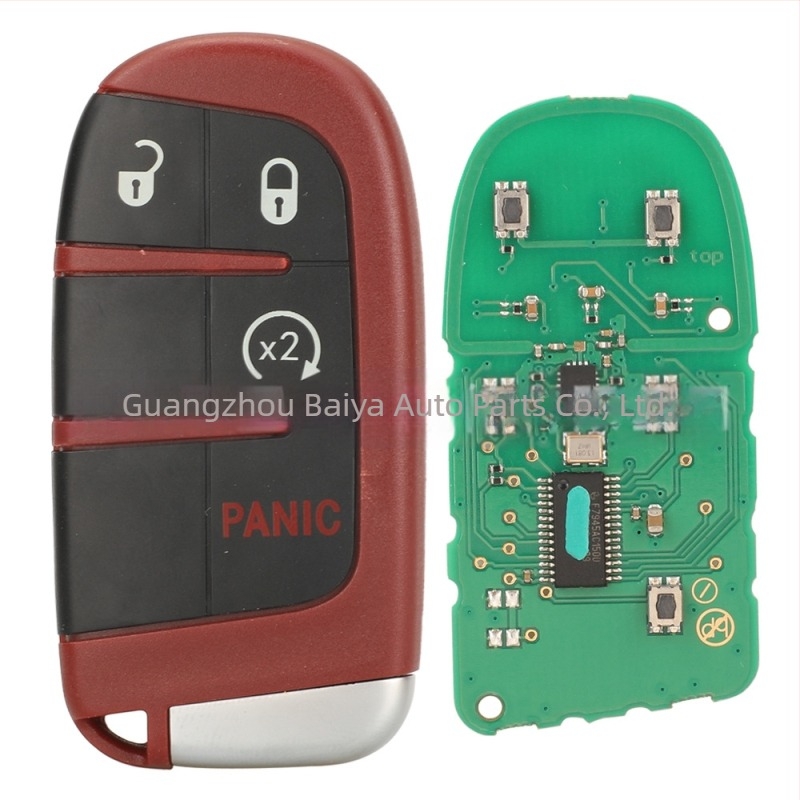 kutery Dodge SRT kulcsfob ház, műanyag tokozás, réz penge, tömeg 51 g