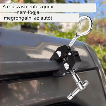  Alumínium ötvözet tetőoldali sátorrögzítő klipsz crab fogóval, autóhoz szerelhető napernyő/ sátor teleszkópos rúdhoz — Sátor- és árnyékoló kiegészítők | Anyag: alumíniumötvözet; Márka: Unbranded; Származás: Kína