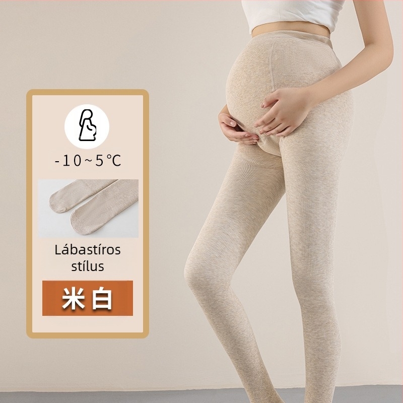 Kismama harisnya fleece belsővel, vastag és meleg őszi-télre, alapréteg pamut keverék 50–70%