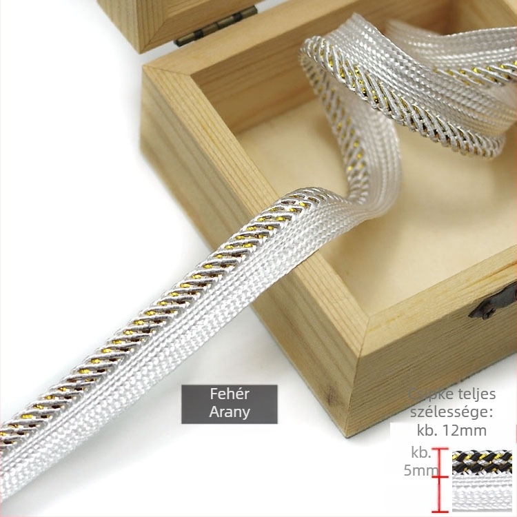 Díszítő élvédő párnákhoz és huzatokhoz — hatszögletű háló alap + poliészter szál; Termékszám: F77MMMJT56H576; Márka: Egyéb; Kézműves célra