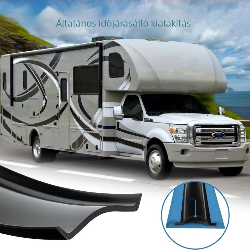 RV sarok díszítő profil PVC tömítőszalaggal és alumíniumötvözet profil átmeneti sáv – hangszigetelő tömítés, 10-0116