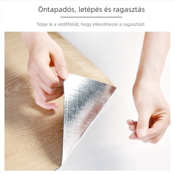 SXP fali matrica — fa mintázat, öntapadó, vízálló, szennyeződés- és olajálló, penészmentes, egyszínű, 1 fólia, modern minimál stílus