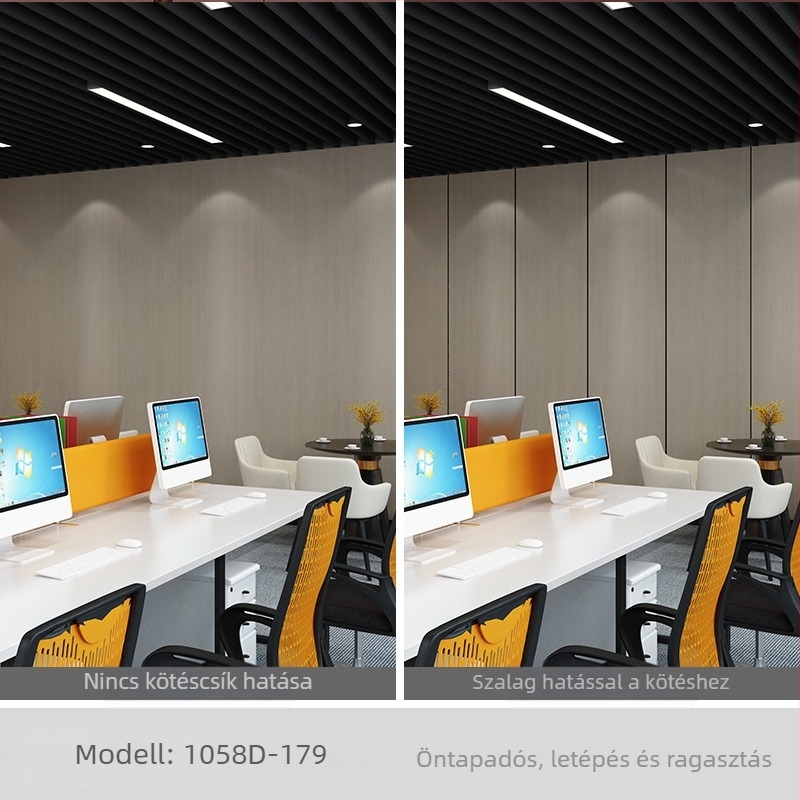 SXP fali matrica — fa mintázat, öntapadó, vízálló, szennyeződés- és olajálló, penészmentes, egyszínű, 1 fólia, modern minimál stílus