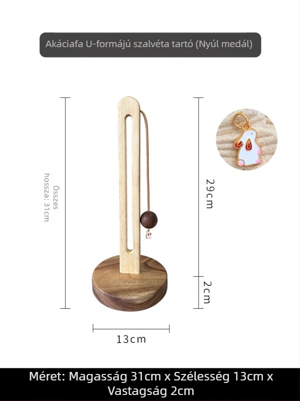 Asztali ékszerállvány, papíralapú, porálló, kínai stílus, modell 1001121225