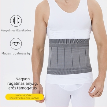 Varrás nélküli deréktámasztó testformázó, könnyű kivitel, magas elasztikusságú spandex anyagból, uniszex, minden sporthoz