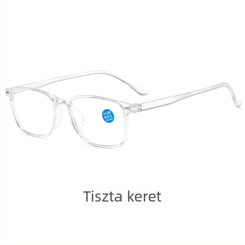 Presbióp olvasó szemüveg anti-kékfénnyel, TR90 keret, PC lencsék, modell 806