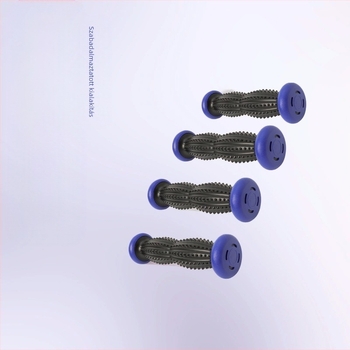 Fasciális masszázs roller – hordozható, PVC, 250 g, nyakra, lábakra és a hátra