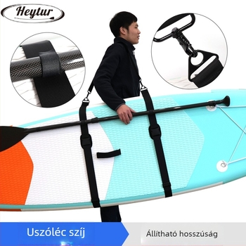 Megvastagodott, felújított vállpánt szörfdeszkához, paddle boardhoz és kajakhoz — többfunkciós rögzítőpánt állítható fém csattal