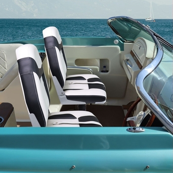 Összecsukható hajóülés és tengeri ülőke, vízálló PVC bőr bevonat, modell 86522-1WK, PP műanyag váz, poliuretán hab