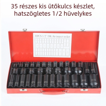 Hex socket készlet, 35 darab, króm-vanádium acél, elektroforeziss bevonat