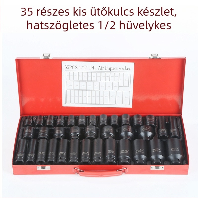 Hex socket készlet, 35 darab, króm-vanádium acél, elektroforeziss bevonat