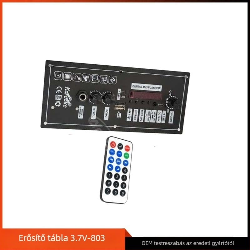3.7V-803 Bluetooth hangszóró erősítő panel, újratölthető lítium akkumulátorral autó DIY projekthez