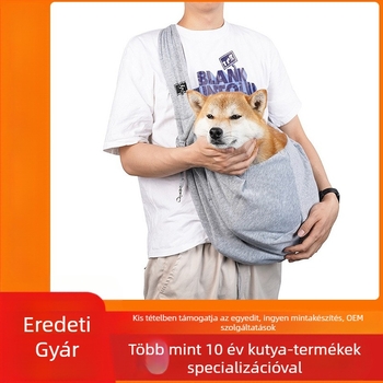Személyre szabott kutya sétatárca, puha poliészter, kereszt-test dizájn, 7,5 kg kapacitás