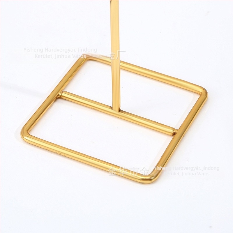 Asztali ékszerkijelző polc - fém, többfunkciós, fülbevalók, nyakláncok és karkötők tárolója, egyemeletes