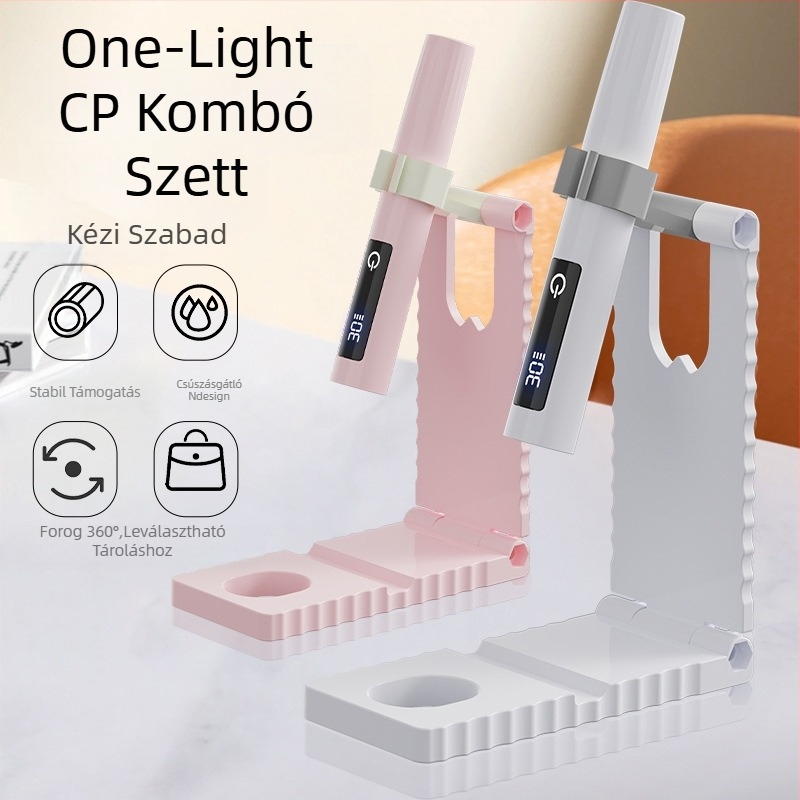 Manikűrös kézi lámpa - újratölthető, kijelzővel, hordozható | Modell Quick-Dry Nail Art Lamp | Termékkód yy-241