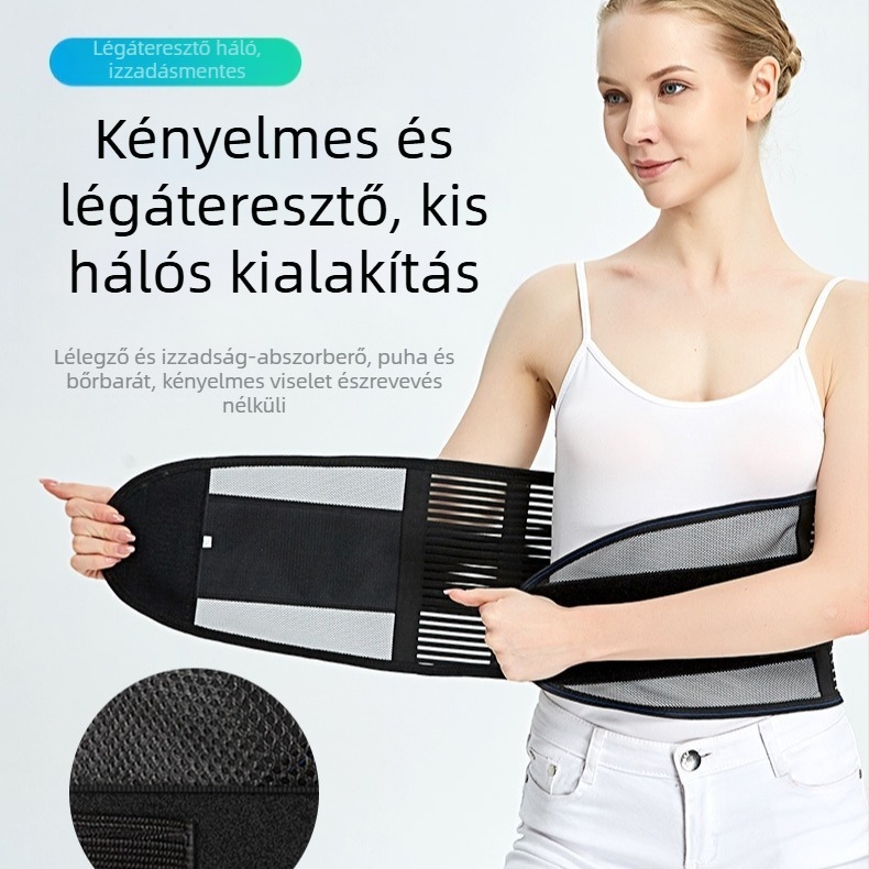 Derékvédő öv, poliészter rostból, felnőtteknek, ideális futáshoz és edzéshez