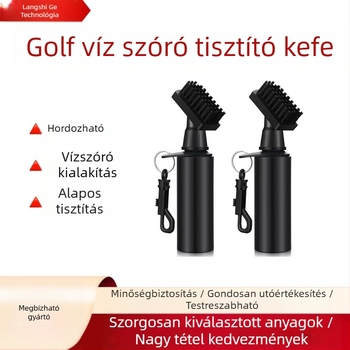LSG golf tisztító ecset műanyag és mikroszálas anyagból, logó testreszabás elérhető