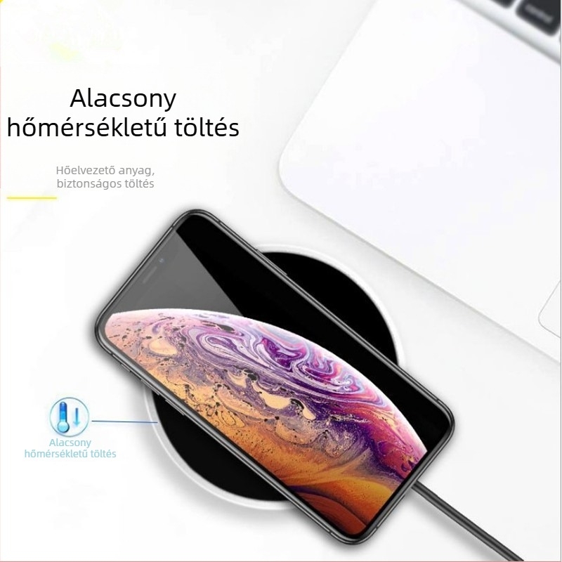 Asztali beépített vezeték nélküli töltő, 10W gyors töltés, USB interfész, bemeneti áram 1,5A, FCC/CE/ROHS tanúsítvány