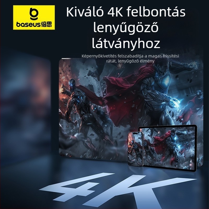 Baseus USB-C-tól USB-C-ig gyors töltésű adatkábel, 1,5 m, 100 W, cinkötvözet