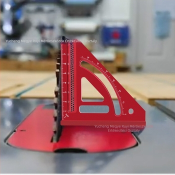 Faipari integrált háromszögmérő — jelölő vonalzó és derékszögmérő, alumínium ötvözet