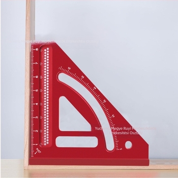 Faipari integrált háromszögmérő — jelölő vonalzó és derékszögmérő, alumínium ötvözet