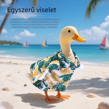 Skandináv stílusú póló, poliészter, Pet taro, kacsák számára