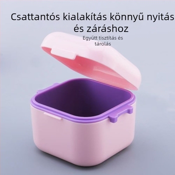 Műanyag körömreszelőfejek dezinfekciós és tisztító doboza alkohollal történő áztatáshoz; nettó tartalom 30