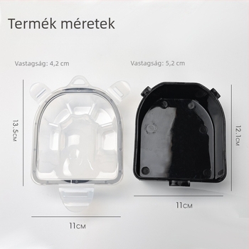 Manikűr kézáztató tál, műanyag, dupla rétegű szigeteléssel és záróval, 250 g nettó tömeg, Jinzixiu márka