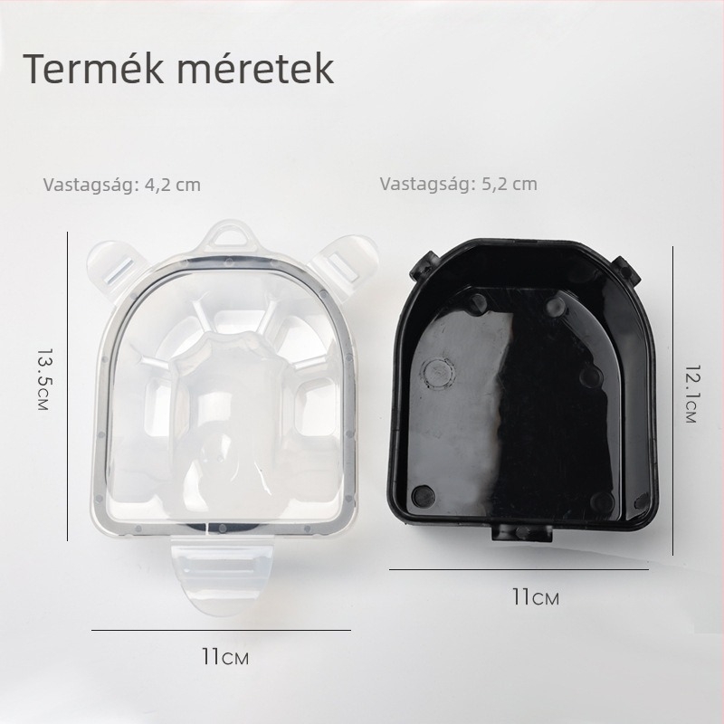 Manikűr kézáztató tál, műanyag, dupla rétegű szigeteléssel és záróval, 250 g nettó tömeg, Jinzixiu márka