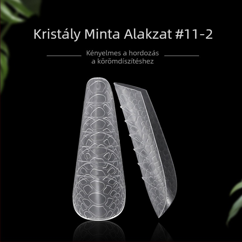 Kristályos köröm-hosszabbító forma, csillagfény mintázat, gyors kötés, nettó tömeg 90 g, 120 darabos csomag