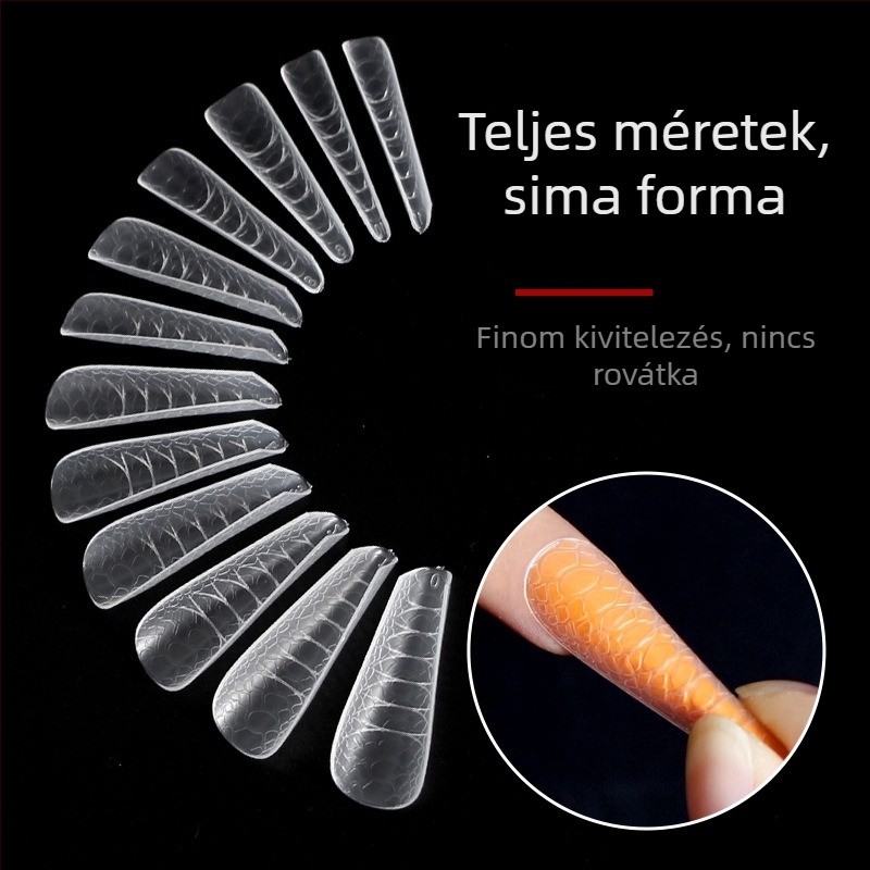Kristályos köröm-hosszabbító forma, csillagfény mintázat, gyors kötés, nettó tömeg 90 g, 120 darabos csomag
