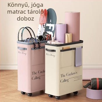 Jógázási tároló doboz, összecsukható, 360°-os forgó kerekekkel, 40–50 literes kapacitás, méretek 56×39×20 cm