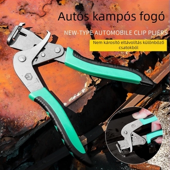 Autó belső panel klip – Lecsatolható alsó panelklip; Anyag: ABS + rozsdamentes acél; Súly: 0.161; Funkció: Autójavítás; Jellemzők: Szorítás