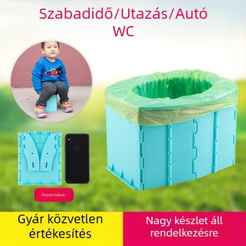 CPC-tanúsítvánnyal rendelkező összecsukható babavécé autóhoz, hordozható, PP, Zhejiang eredet