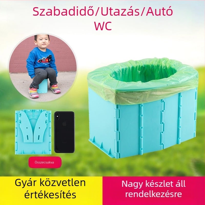 CPC-tanúsítvánnyal rendelkező összecsukható babavécé autóhoz, hordozható, PP, Zhejiang eredet