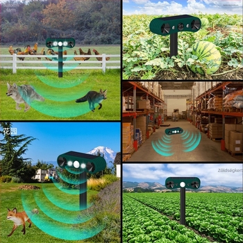 Infravörös riasztó központ ultrahangos kártevőriasztóval, N911W modell, 3,7V tápegység, alkalmas boltoknak, otthonoknak, raktáraknak, lakóövezeteknek, épületeknek és garázsoknak.