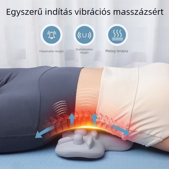Melegítővel ellátott elektromos masszírozó nyaknak, vállaknak és hátulra — vezeték nélküli távvezérlő, időzítés, mechanikus működés, DR.MEETI 002