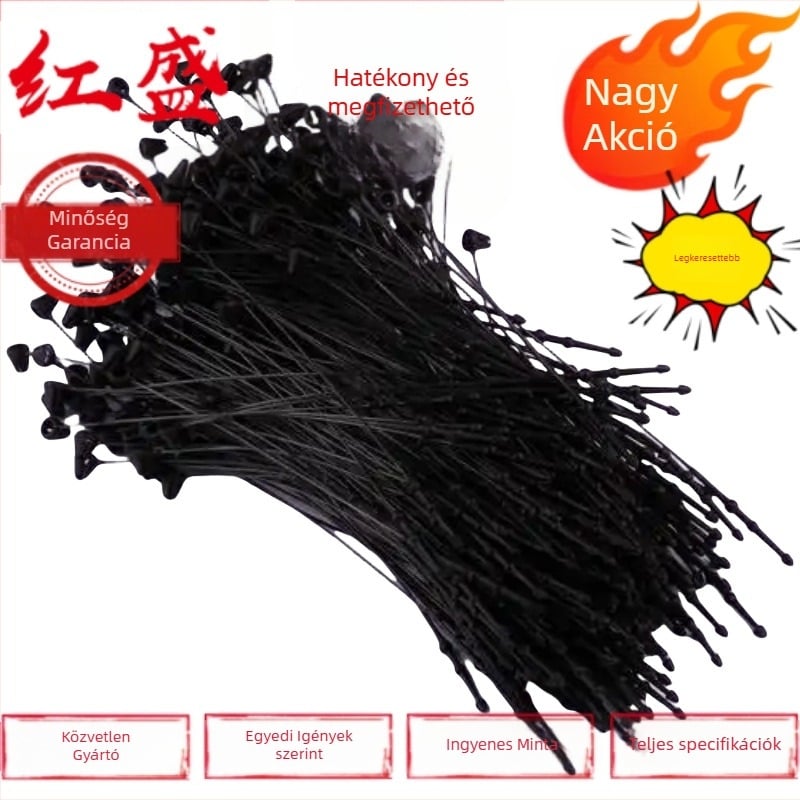 Kézi varrótű kalapokhoz, PP polipropilén, HSS114, ruházati címke tű, márka HSS Hongsheng Plastic