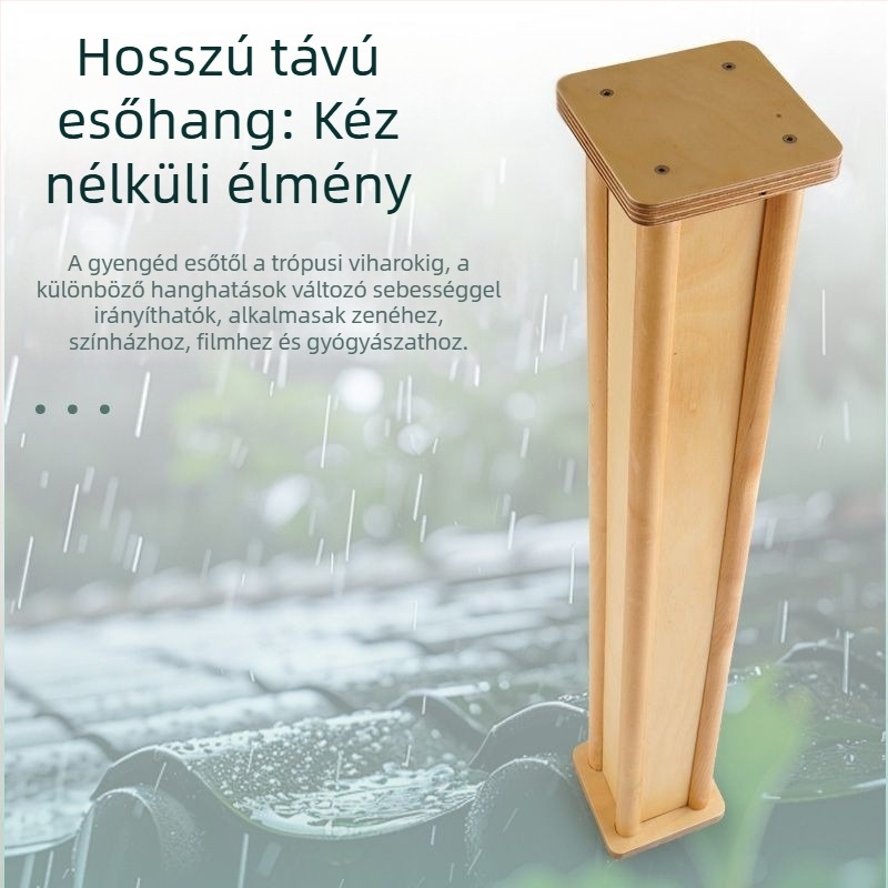 Nyírfából készült esőbot hangterápiához, jógához és meditációhoz — Márka Orange, Modell 1063