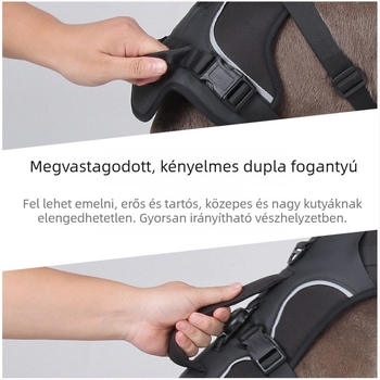 Kutyamellkas-hám — Oxford anyag, modell F5011, kategória: mellkasi pánt, eredet Zhejiang, nem nyújtható