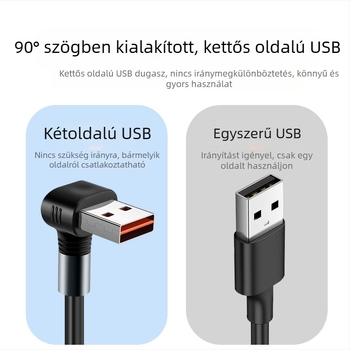3D hajlított autós adatkábelle Lightning és Type-C csatlakozókkal, Apple iPhone 15 Type-C kompatibilis, 100W gyors töltés, réz vezető, szilikon burkolat