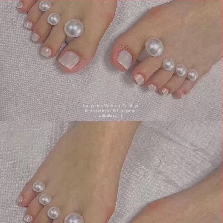 Lábujjak elválasztója a manikűrhöz szilikon gyöngyökkel