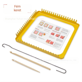 DIY szövőszék - négyszögletes keret szövéshez, sűrű fogak, 18 fog