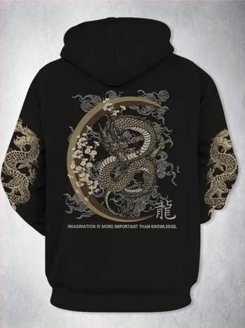 Kapucnis pulóver 3D-digitális nyomtatással; poliészter 96%+; közepes vastagság; őszi szezonhoz; felnőtt férfi